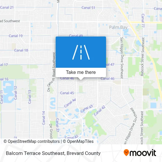 Balcom Terrace Southeast map