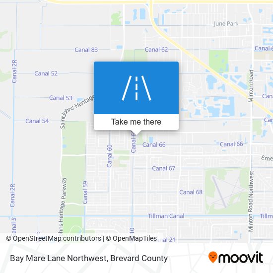 Mapa de Bay Mare Lane Northwest