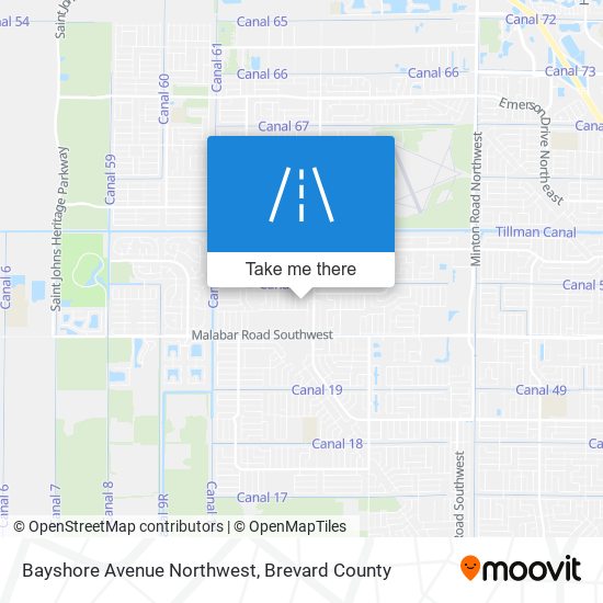 Mapa de Bayshore Avenue Northwest