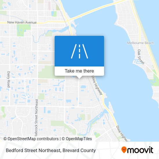 Mapa de Bedford Street Northeast