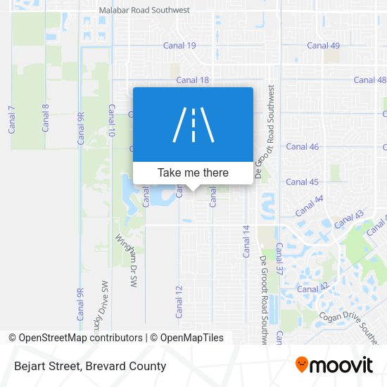 Bejart Street map