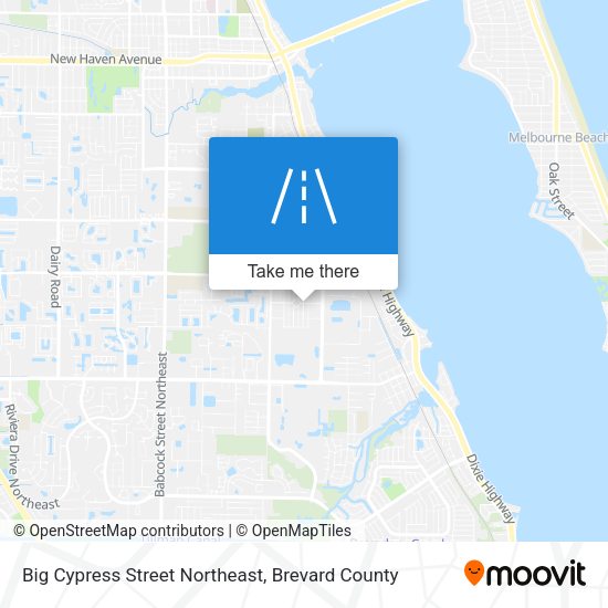 Mapa de Big Cypress Street Northeast