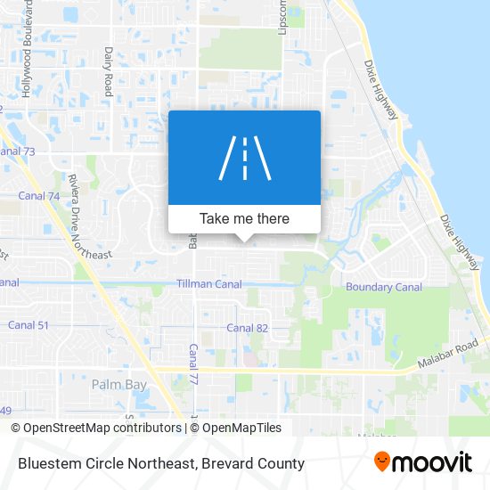 Mapa de Bluestem Circle Northeast