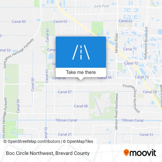 Boc Circle Northwest map