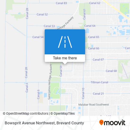 Bowsprit Avenue Northwest map