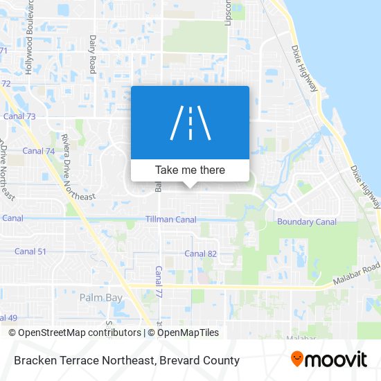 Mapa de Bracken Terrace Northeast