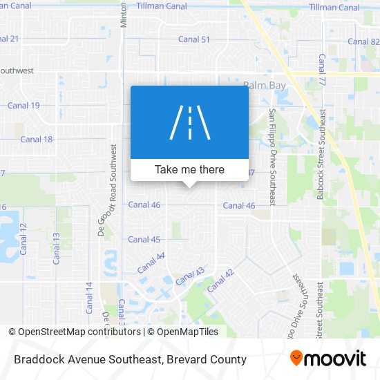 Mapa de Braddock Avenue Southeast