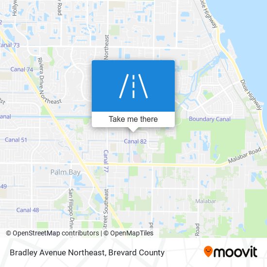 Bradley Avenue Northeast map