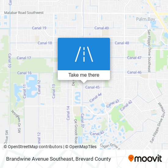 Mapa de Brandwine Avenue Southeast