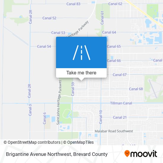 Mapa de Brigantine Avenue Northwest