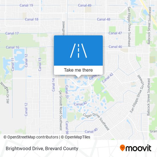 Brightwood Drive map