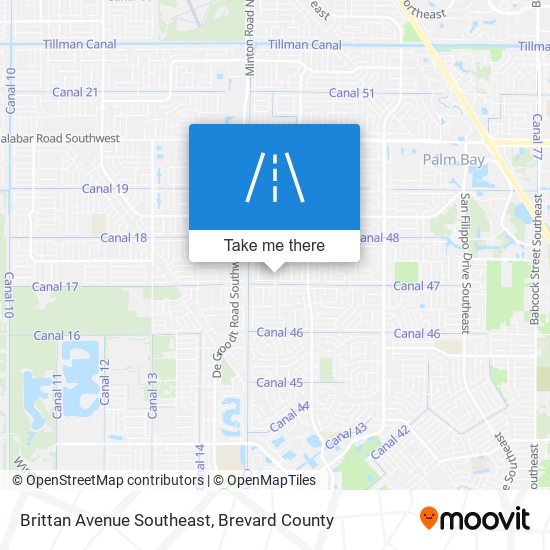 Brittan Avenue Southeast map