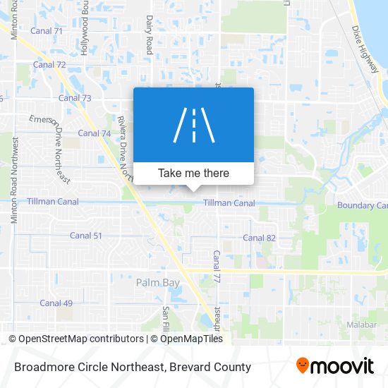 Broadmore Circle Northeast map