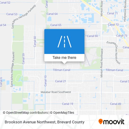 Mapa de Brookson Avenue Northwest