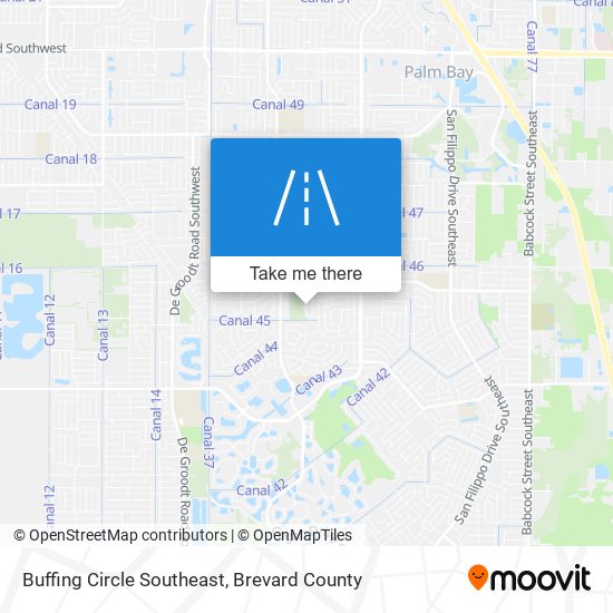 Buffing Circle Southeast map