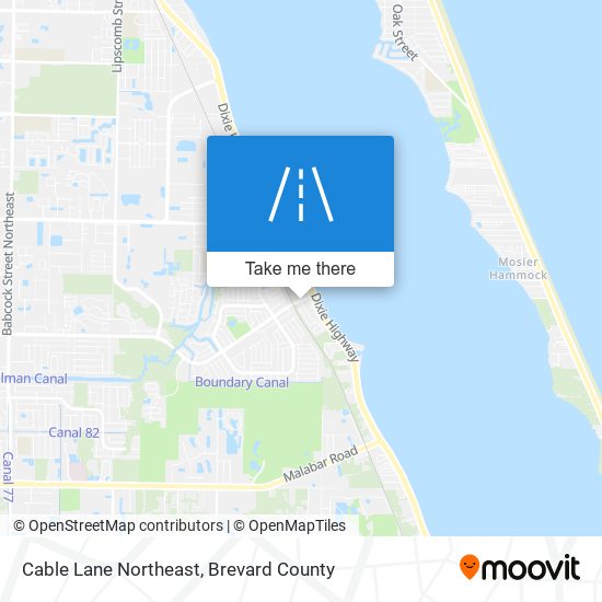 Mapa de Cable Lane Northeast