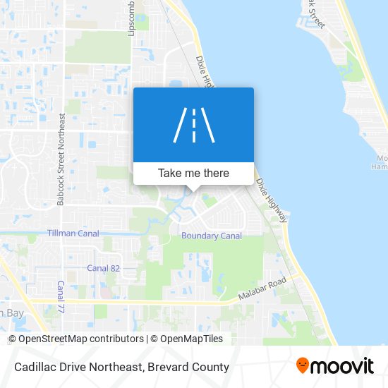 Mapa de Cadillac Drive Northeast