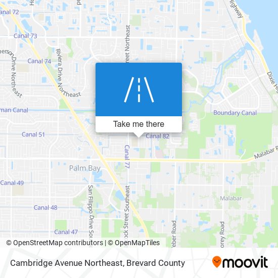 Cambridge Avenue Northeast map