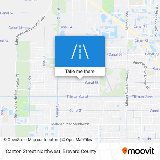 Canton Street Northwest map