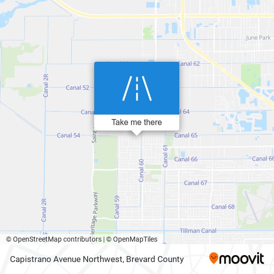 Capistrano Avenue Northwest map