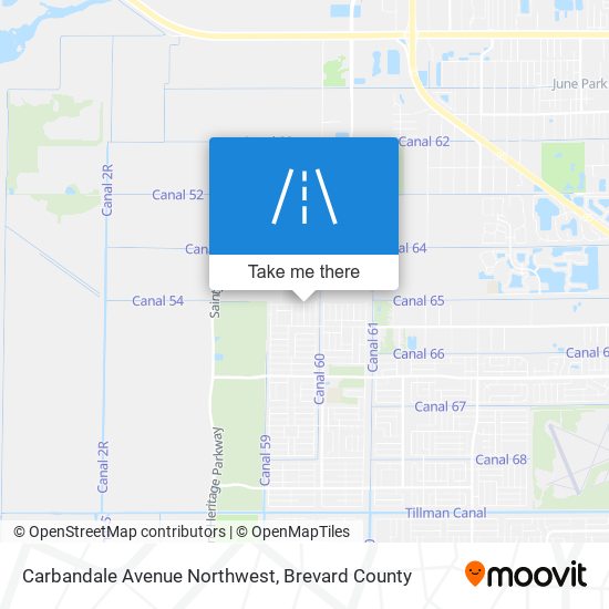 Carbandale Avenue Northwest map