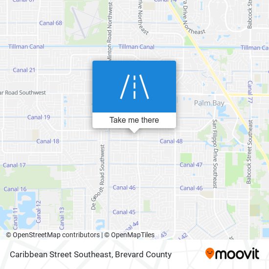 Mapa de Caribbean Street Southeast