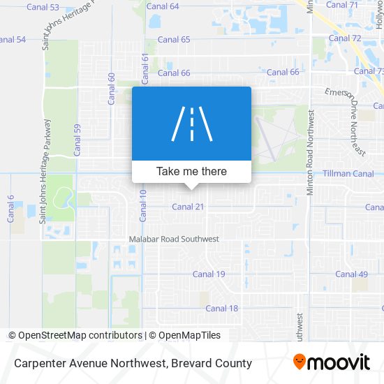 Mapa de Carpenter Avenue Northwest