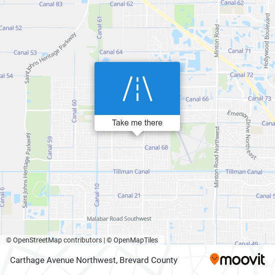 Carthage Avenue Northwest map