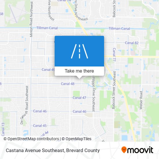 Castana Avenue Southeast map