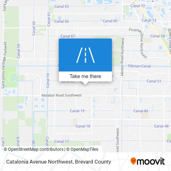 Mapa de Catalonia Avenue Northwest