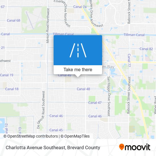 Mapa de Charlotta Avenue Southeast