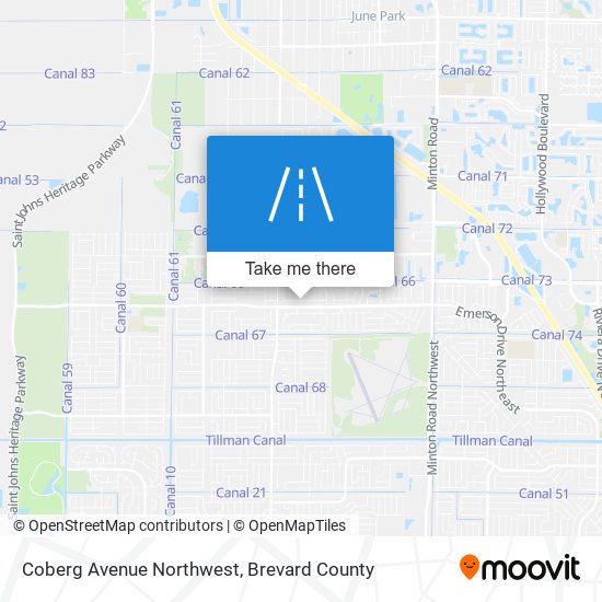 Mapa de Coberg Avenue Northwest