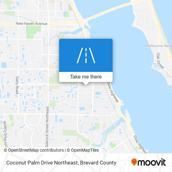 Mapa de Coconut Palm Drive Northeast