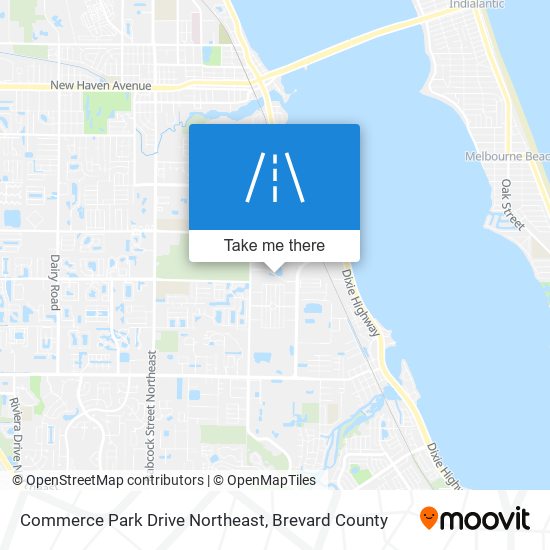 Mapa de Commerce Park Drive Northeast