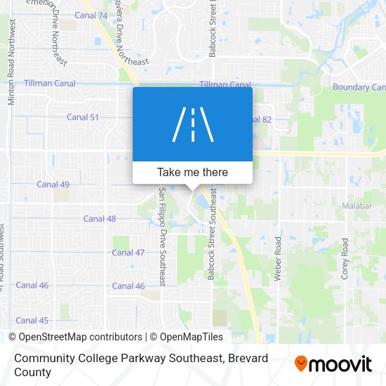 Community College Parkway Southeast map