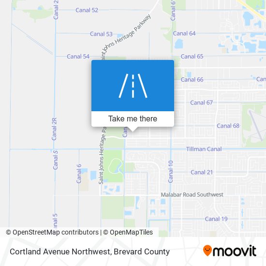 Cortland Avenue Northwest map