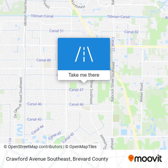 Crawford Avenue Southeast map