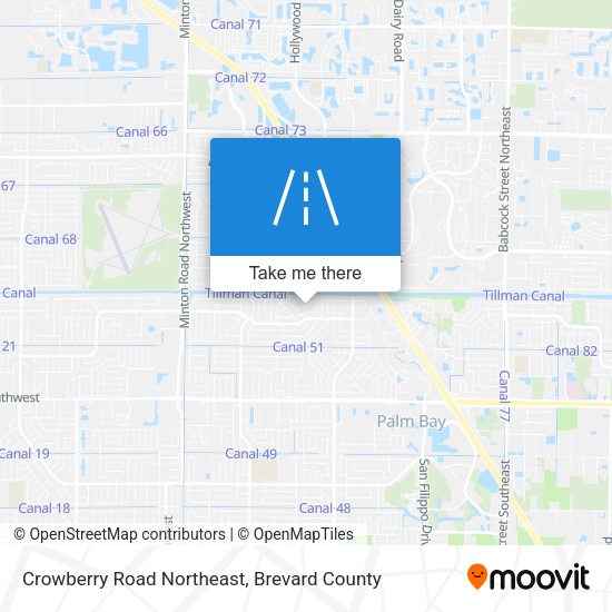 Mapa de Crowberry Road Northeast