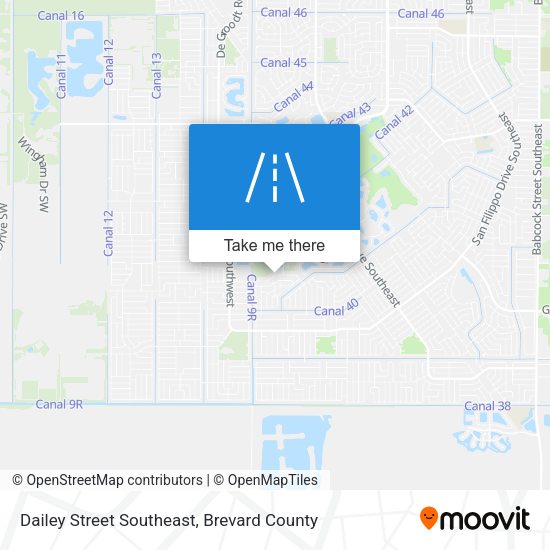 Mapa de Dailey Street Southeast