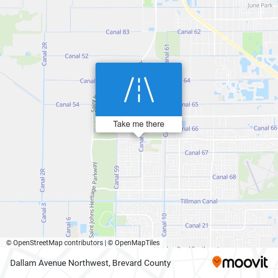 Dallam Avenue Northwest map