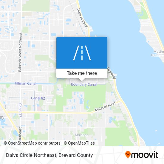 Dalva Circle Northeast map