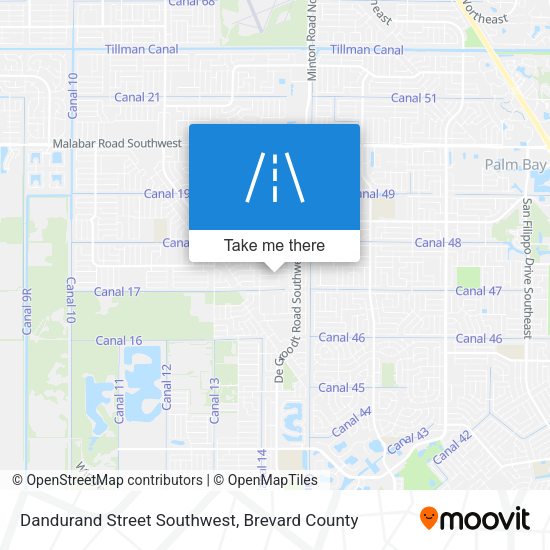 Dandurand Street Southwest map