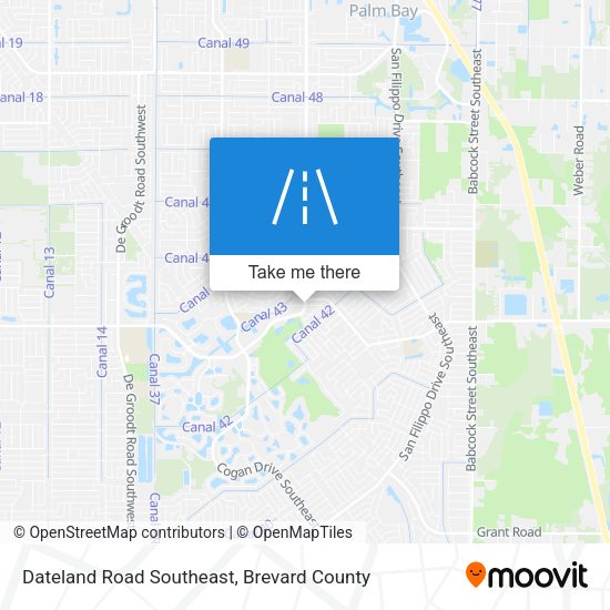 Dateland Road Southeast map