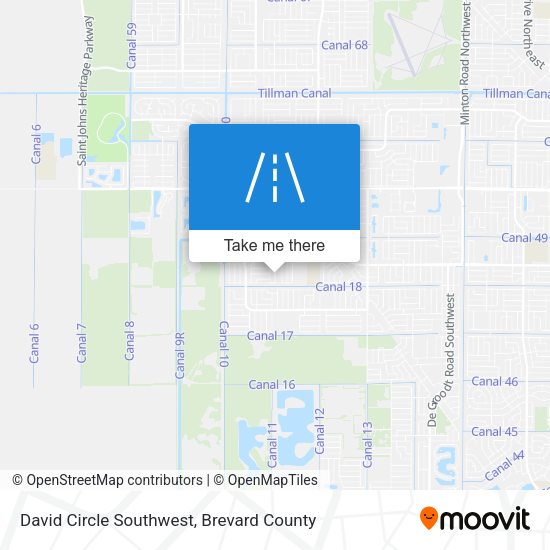 Mapa de David Circle Southwest