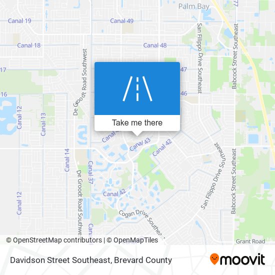 Mapa de Davidson Street Southeast