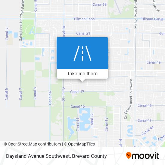 Mapa de Daysland Avenue Southwest