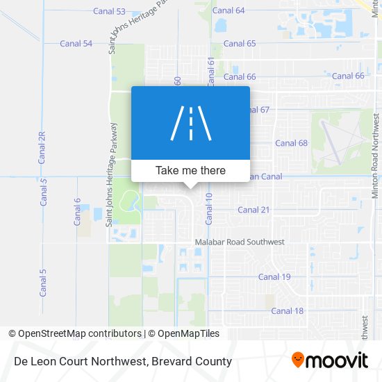 Mapa de De Leon Court Northwest