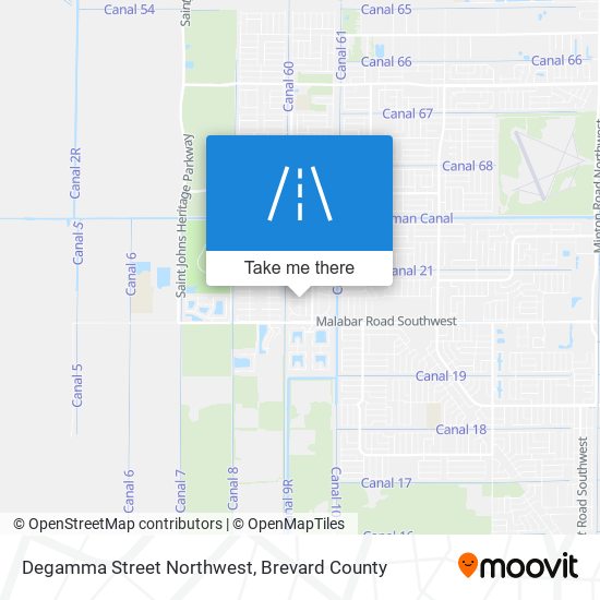 Degamma Street Northwest map