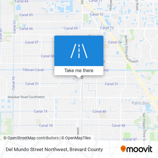 Del Mundo Street Northwest map