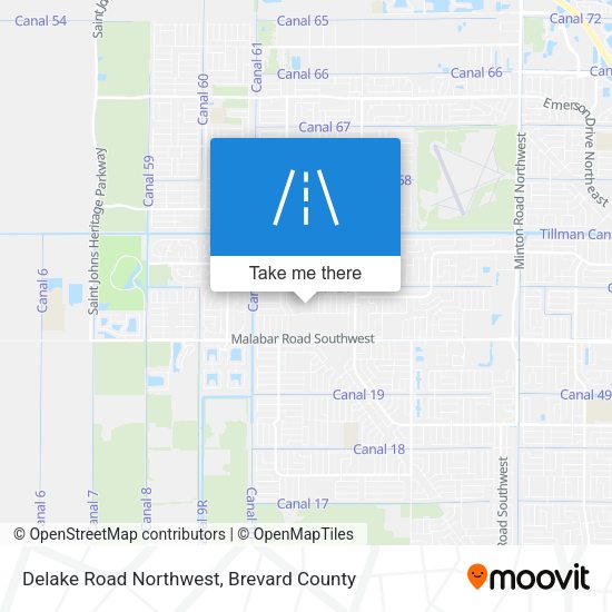 Delake Road Northwest map